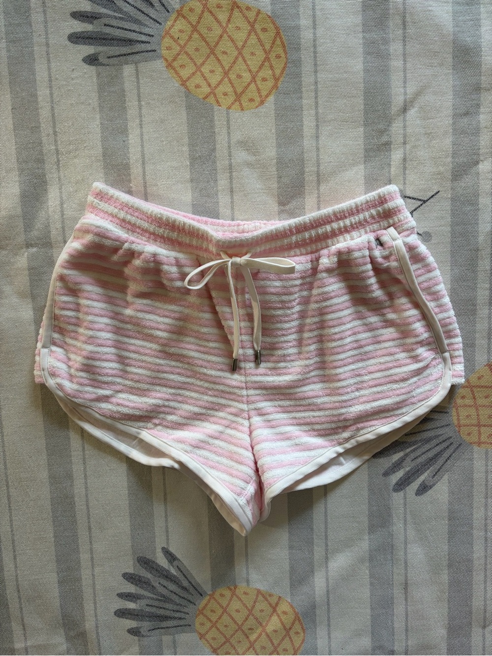 Victoria’s Secret Pink Stripe Terry Shorts
